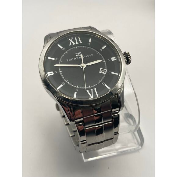 Tommy Hilfiger TH.85.1.14.0814 Men Watch 42mm New Battery Wrist 6.5-6.75 WR Date - Picture 3 of 10